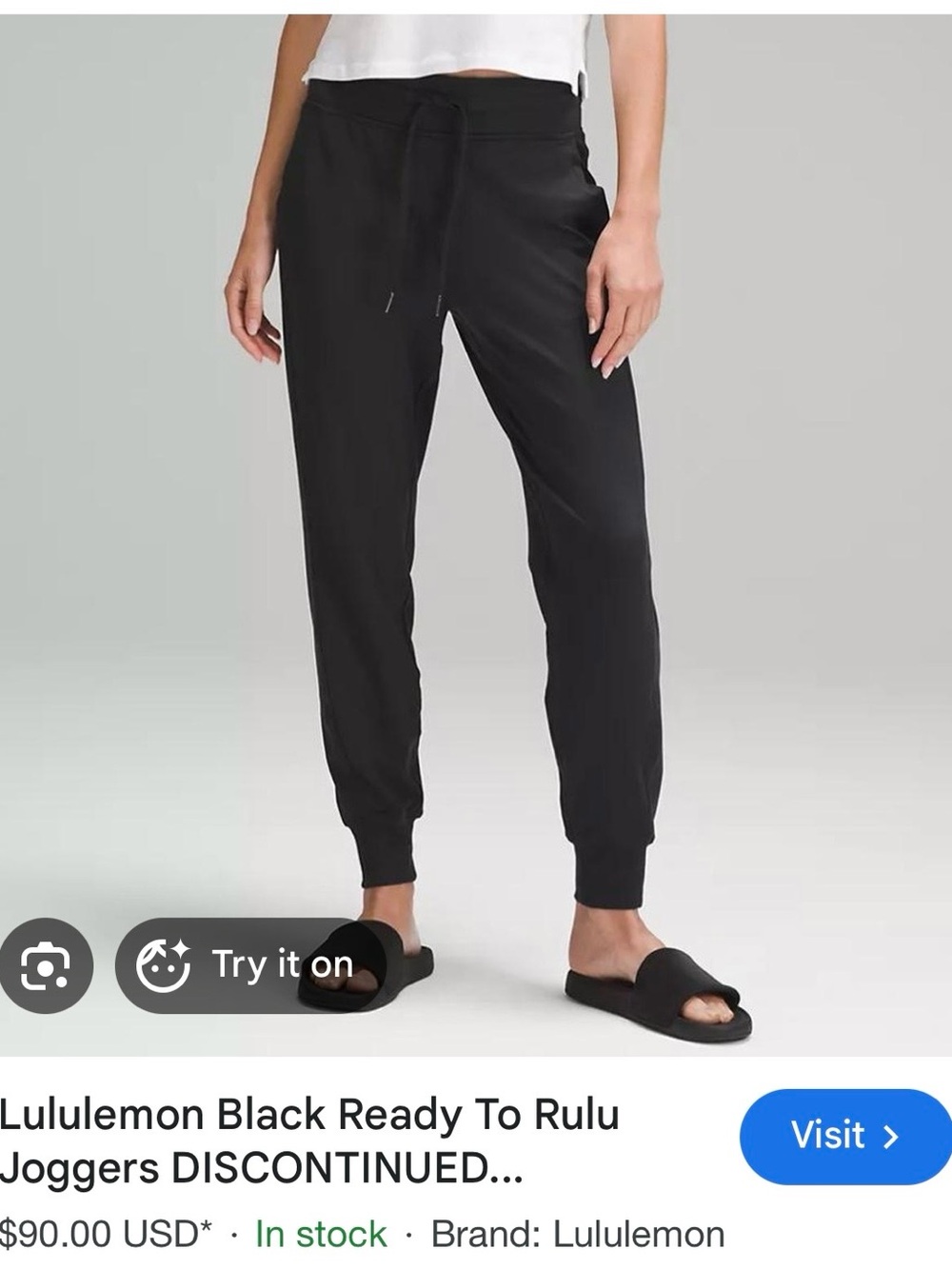 Lululemon Ready To Rulu Joggers DISCONTINUED - Black - 0